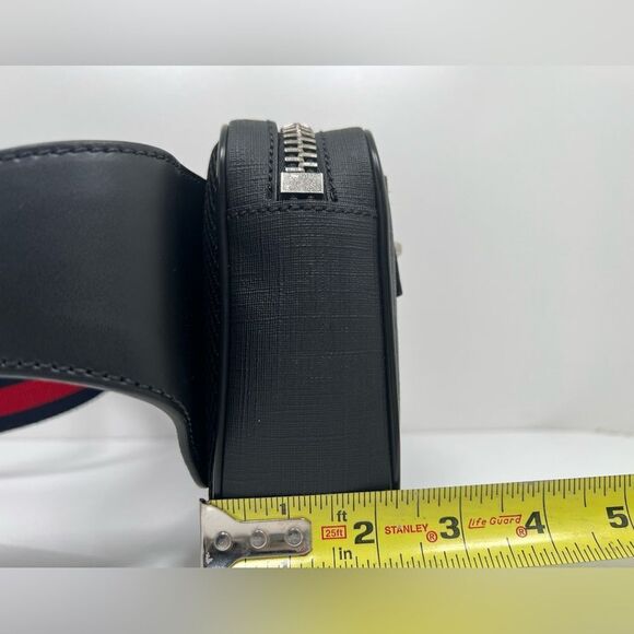 AUTHENTIC GUCCI GG SUPREME CANVAS BLACK BELT BAG FOR MEN Excellent Mint Cond - Picture 8 of 9